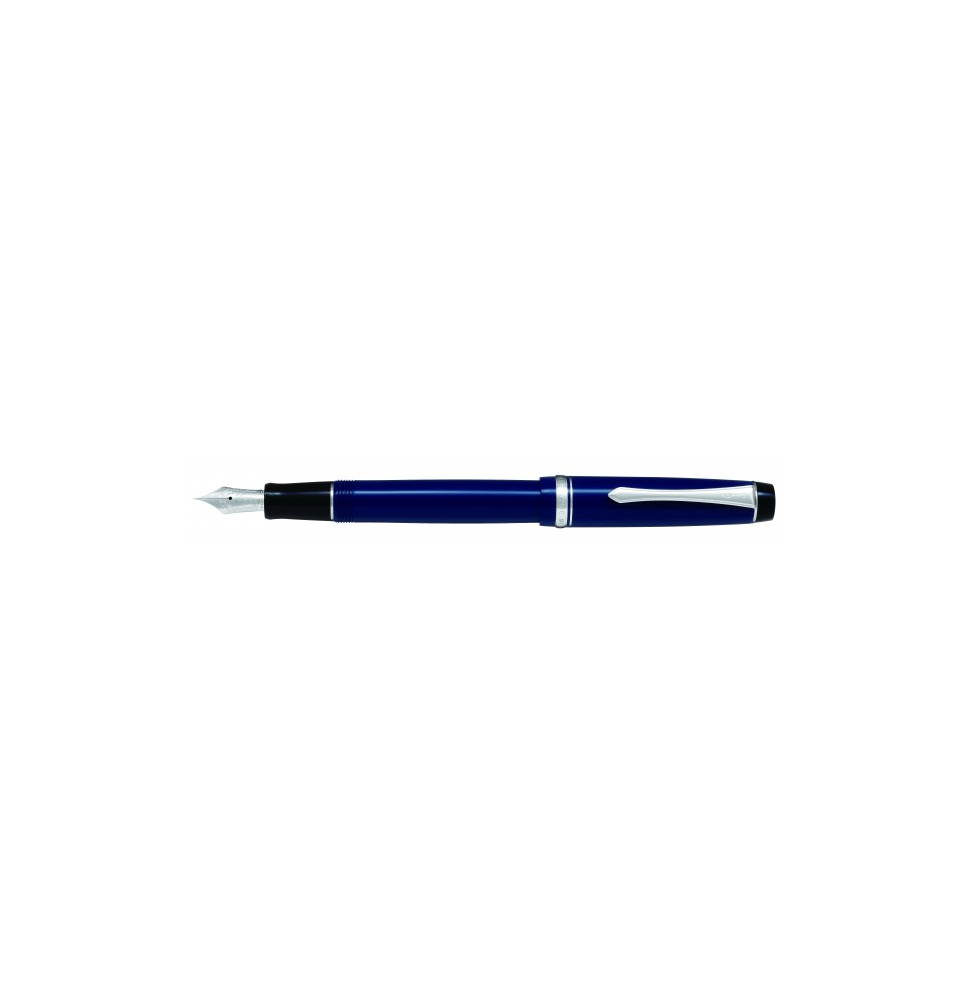 PILOT PLUMA ESTILOGRÁFICA PILOT CUSTOM HERITAGE 91. CUERPO FABRICADO EN RESINA. COLOR AZUL. PLUMÍN DE ORO MACIZO DE 14k. TRAZO B