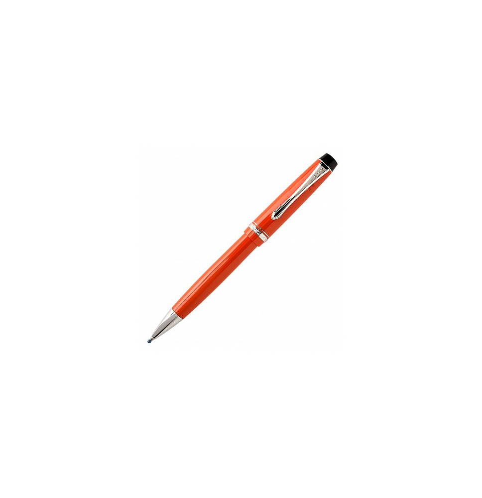 PILOT PLUMA ESTILOGRÁFICA PILOT CUSTOM HERITAGE 91. CUERPO FABRICADO EN RESINA. COLOR NARANJA. PLUMÍN DE ORO MACIZO DE 14k. TRAZ