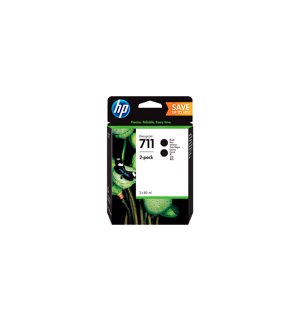 HP TINTA NEGRO DESIGNJET T120/T520 - Nº 711 (PACK 2)