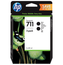 HP TINTA NEGRO DESIGNJET T120/T520 - Nº 711 (PACK 2)