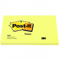 (8874) POST-IT BLOC DE NOTAS ADHESIVAS QUITA Y PON 76X127MM CON 100 HOJAS 655 (FT500072861)