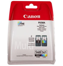 CANON TINTA MULTIPACK NEGRO/COLOR PG560+CL561 (PIXMA TS5350/5351/5352) 3713C006