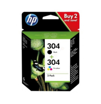 HP TINTA NEGRO + TRICOLOR Nº 304 PACK 2 (DESKJET 2620/2630/3735/3750/ ENVY 5010/5030)