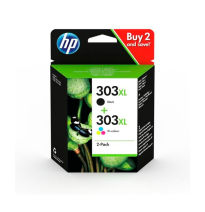 HP TINTA NEGRO + TRICOLOR ENVY PHOTO 6230,7130,7134,7830 (PACK 1 NEGRO + 1 TRICOLOR) - Nº 303 XL