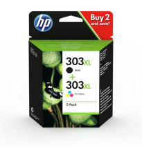 HP TINTA NEGRO + TRICOLOR ENVY PHOTO 6230,7130,7134,7830 (PACK 1 NEGRO + 1 TRICOLOR) - Nº 303 XL