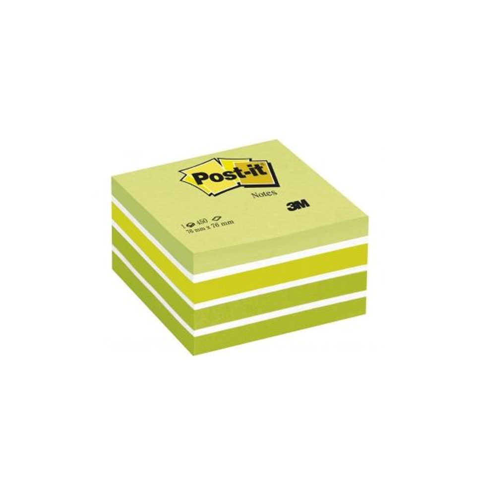 POST-IT BLOC DE NOTAS ADHESIVAS QUITA Y PON  76X76MM CON 450 HOJAS (2028-G)