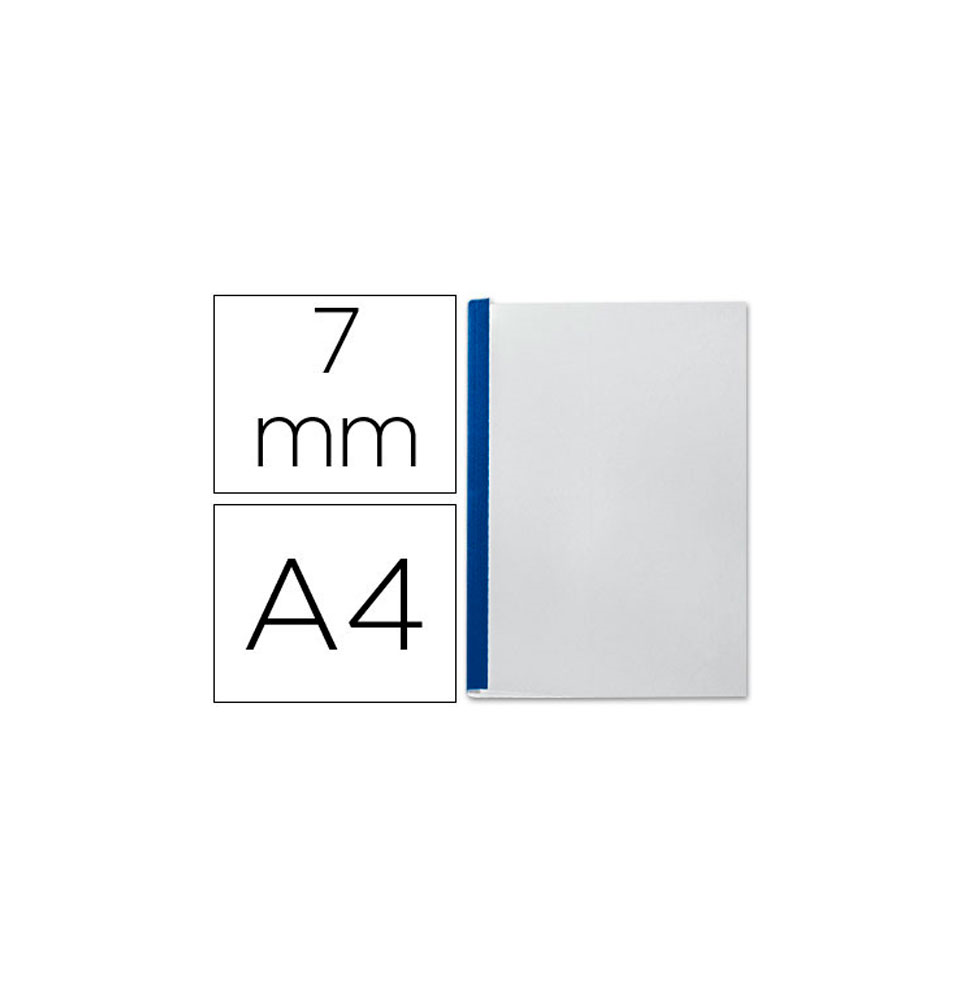 (12486) TAPA DE ENCUADERNACION CHANNEL FLEXIBLE 35547 AZUL LOMO A CAPACIDAD 36/70 HOJAS (73990035)