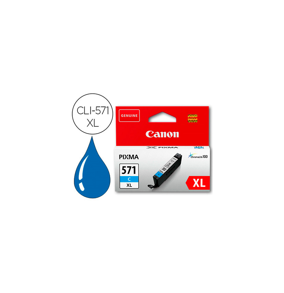 CANON TINTA CIAN CLI-571CXL 10,8ML (MG5751/7750/TS5055/8050) 0332C001