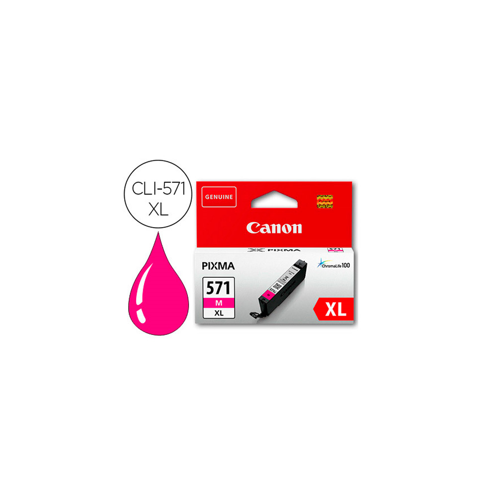 CANON TINTA MAGENTA CLI-571MXL 10,8ML (MG5751/7750/TS5055/8050) 0333C001