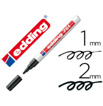 ROTULADOR EDDING PUNTA FIBRA 751 NEGRO PUNTA REDONDA 1-2 mm (10751-01)