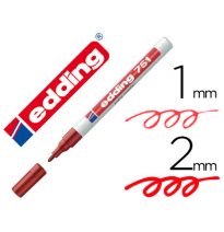 (79809) rotulador EDDING PUNTA FIBRA 751 ROJO PUNTA REDONDA 1-2 mm (10751-02)