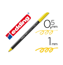 (7276) rotulador EDDING PUNTA FIBRA 1200 AMARILLO N.5 -PUNTA REDONDA 0.5 mm (1200-AM)