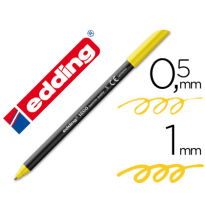 (7276) rotulador EDDING PUNTA FIBRA 1200 AMARILLO N.5 -PUNTA REDONDA 0.5 mm (1200-AM)