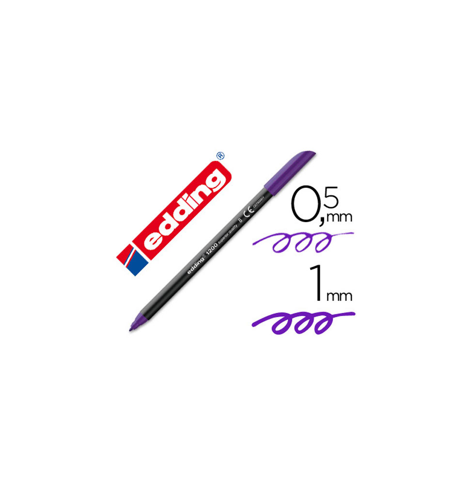 (7336) rotulador EDDING PUNTA FIBRA 1200 VIOLETA N.8 -PUNTA FIBRA 0.5 mm (1200-VI)