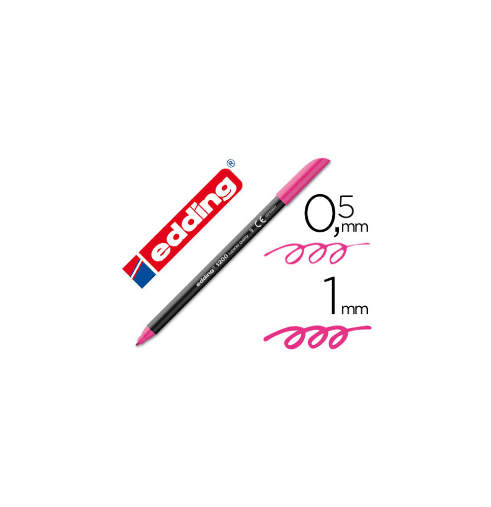 (7322) rotulador EDDING PUNTA FIBRA 1200 ROSA N.9 -PUNTA REDONDA 0.5 mm (1200-RO)