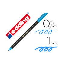 (7288) rotulador EDDING PUNTA FIBRA 1200 AZUL CLARO N.10 -PUNTA REDONDA 0.5 mm (1200-C)