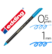 (7288) rotulador EDDING PUNTA FIBRA 1200 AZUL CLARO N.10 -PUNTA REDONDA 0.5 mm (1200-C)