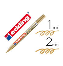 (75355) rotulador EDDING PUNTA FIBRA 751 ORO PUNTA REDONDA 1-2 mm (751-053)