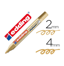 (75358) rotulador EDDING PUNTA FIBRA 750 ORO PUNTA REDONDA 2-4 mm (750-53)