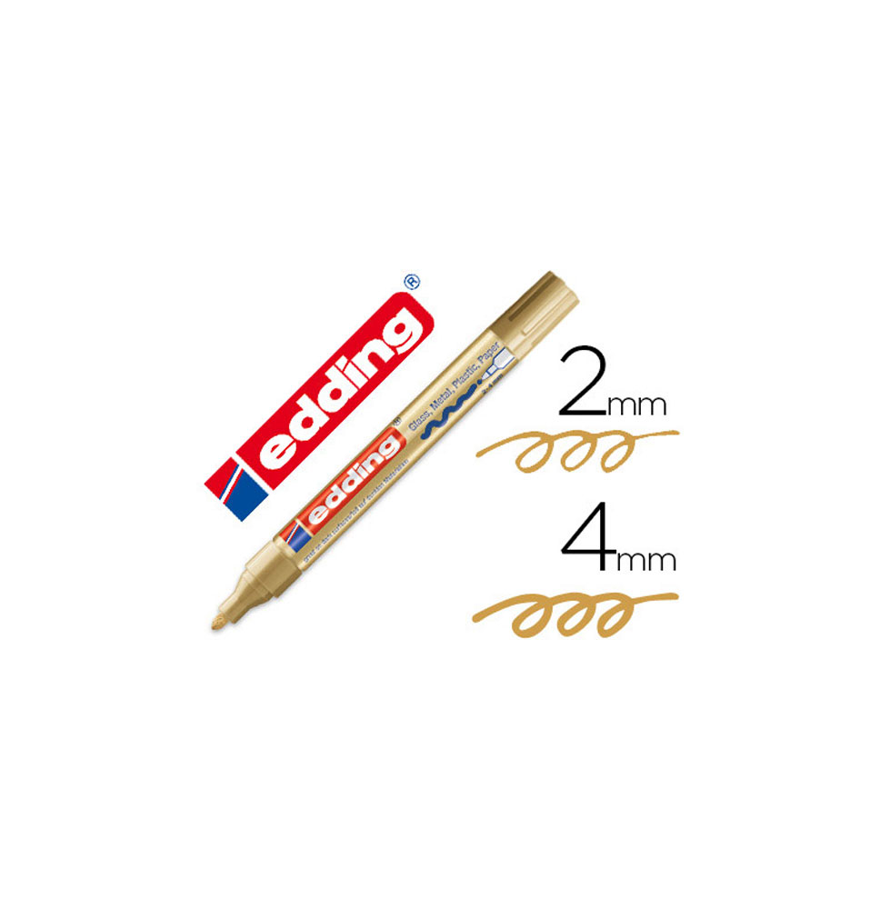 (75358) rotulador EDDING PUNTA FIBRA 750 ORO PUNTA REDONDA 2-4 mm (750-53)