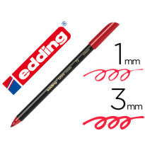 (72070) rotulador EDDING PUNTA FIBRA 1200 ROJO METALIZADO N 72 PUNTA REDONDA 1-3 mm (1200-72)