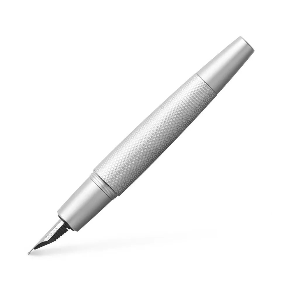 FABER CASTELL PLUMA E-MOTION PURE SILVER 148670