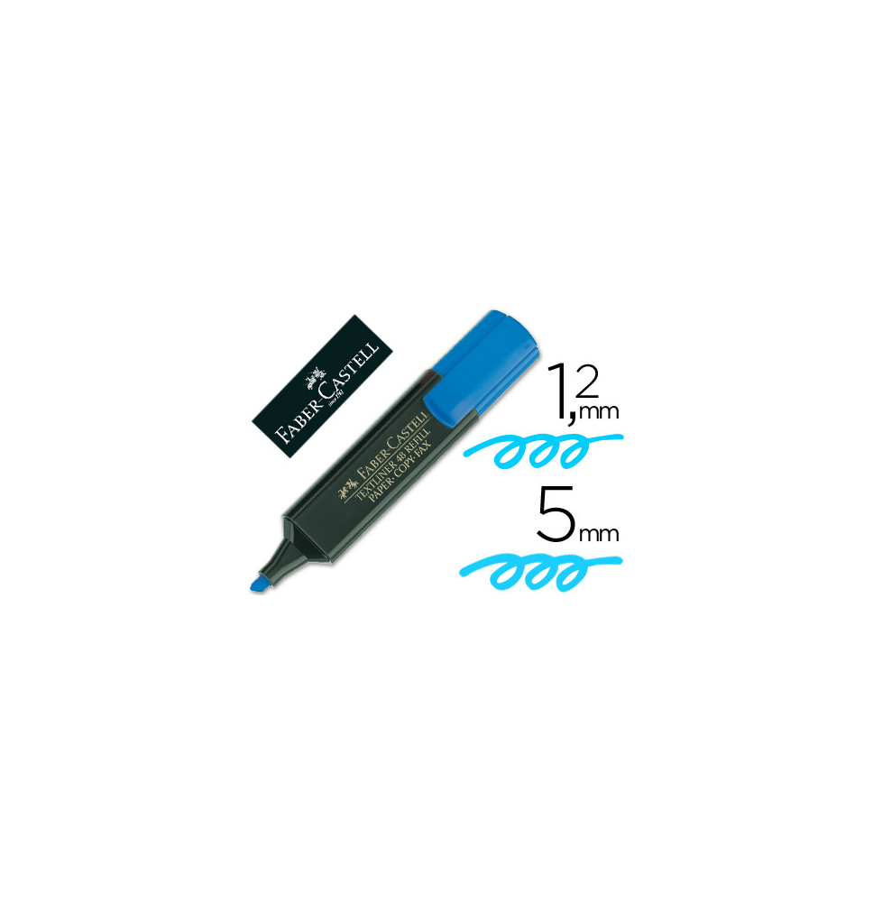 (9607) rotulador FABER FLUORESCENTE 48-51 AZUL (48-51 / 154851)