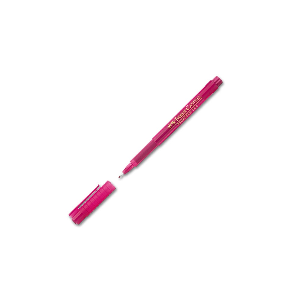 FABER CASTELL rotulador BROADPEN 1554 0.8 mm color rosa