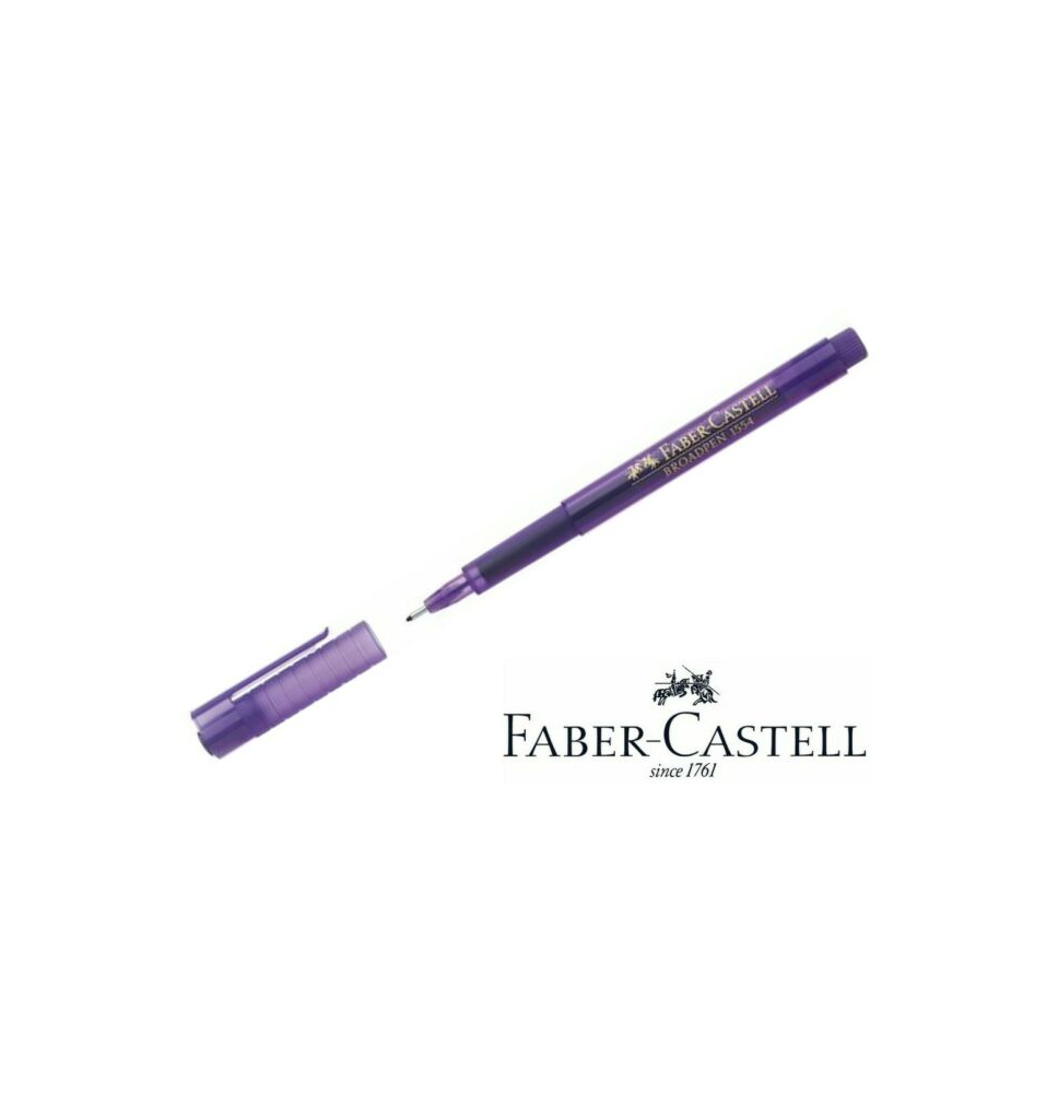 FABER CASTELL rotulador BROADPEN 1554 0.8 mm color morado