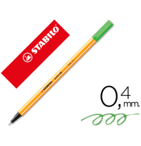 (31585) ROTULADOR STABILO PUNTA DE FIBRA POINT 88 VERDE 0,4 MM (88/36)