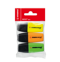 STABILO BOSS MINI ORIGINAL BLISTER 3 COLORES 07/3-11