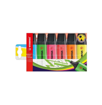 (156904) 	ROTULADOR STABILO BOSS FLUORESCENTE 70 ESTUCHE DE 6 UNIDADES COLORES SURTIDOS 70/6