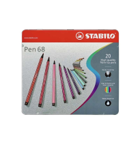 STABILO ROTULADOR PEN 68 ESTUCHE METAL 20 UD. ARTY 6820-6