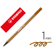 (49234) ROTULADOR STABILO ACUARELABLE PEN 68 MARRON 1 MM (68/45)