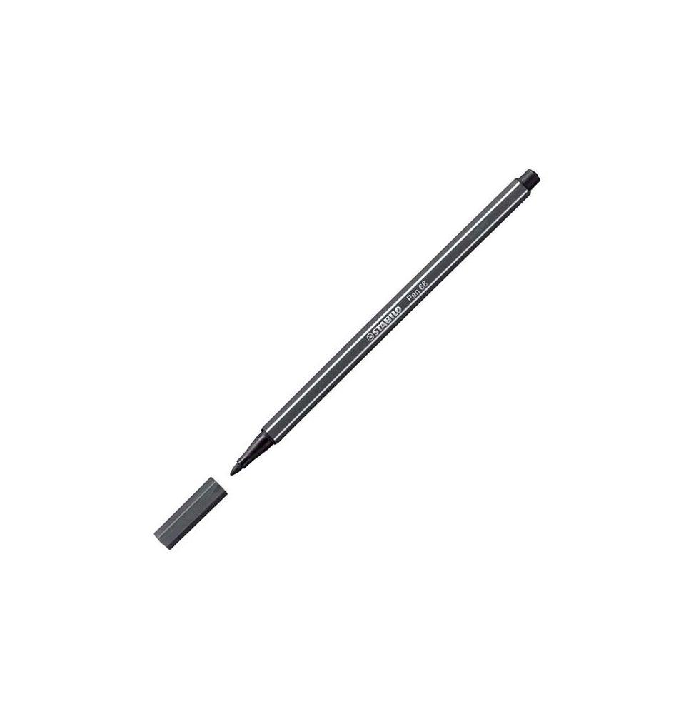 (49242) ROTULADOR STABILO ACUARELABLE PEN 68 NEGRO 1 MM (68/46)