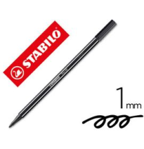 (49242) ROTULADOR STABILO ACUARELABLE PEN 68 NEGRO 1 MM (68/46)