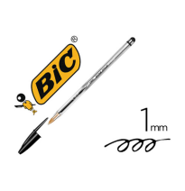 (152584) bolígrafo BIC CRISTAL STYLUS CON PUNTERO PARA PANTALLAS TINTA ACEITE PUNTA 1 mm color NEGRO ()