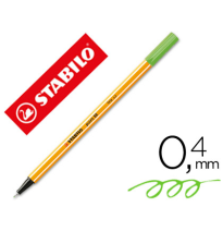 (49205) ROTULADOR STABILO PUNTA DE FIBRA POINT 88 VERDE HIELO 0,4 MM (88/13)