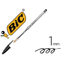 (152584) bolígrafo BIC CRISTAL STYLUS CON PUNTERO PARA PANTALLAS TINTA ACEITE PUNTA 1 mm color NEGRO ()