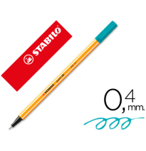 (31589) ROTULADOR STABILO PUNTA DE FIBRA POINT 88 AZUL TURQUESA 0,4 MM (88/51)