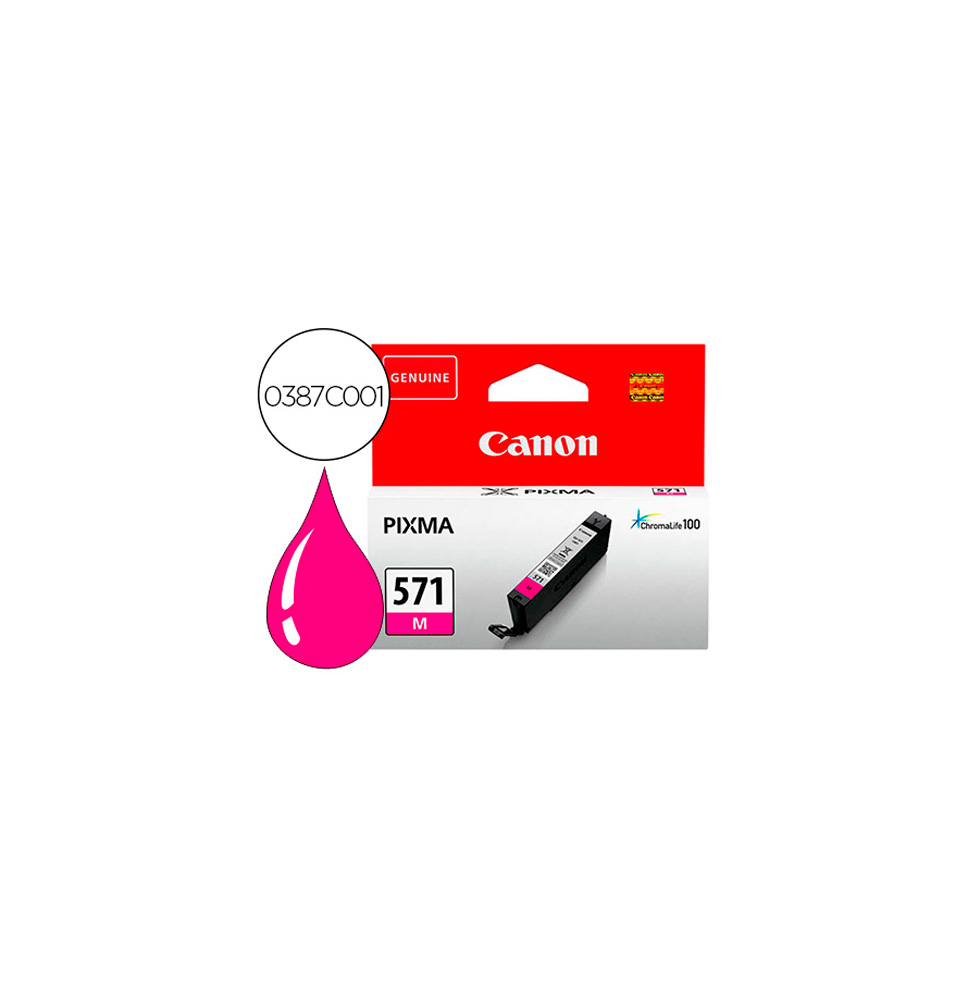 CANON TINTA MAGENTA CLI-571M 6,5ML (MG5750/MG6850/MG7750) 0387C001