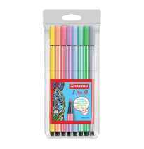 (67751) ROTULADOR STABILO ACUARELABLE PEN 68 ESTUCHE DE 8 COLORES SURTIDOS PASTEL (68/8-01)