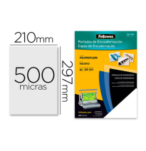 (155178 ) FELLOWES TAPA DE ENCUADERNACION DIN A4 POLIPROPILENO NEGRO 450 MICRAS PACK DE 100 UNIDADES CRC54772