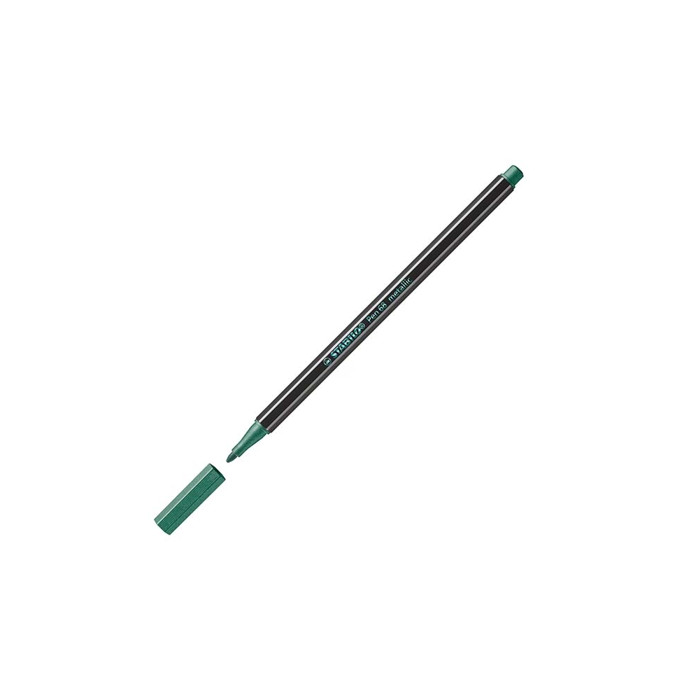 (153650) ROTULADOR STABILO ACUARELABLE PEN 68 METALICO VERDE 1 MM (68/836)