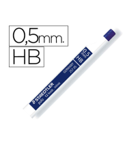 (43265) MINAS STAEDTLER GRAFITO 0,5 mm HB POLO 257 TUBO CON 12 MINAS (25705HB)