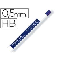 (43265) MINAS STAEDTLER GRAFITO 0,5 mm HB POLO 257 TUBO CON 12 MINAS (25705HB)