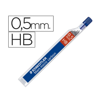 (73109) MINAS STAEDTLER MARS MICRO GRAFITO 0,5 mm HB TUBO CON 12 MINAS (250 05-HB)