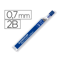 (150297) MINAS STAEDTLER MARS MICRO GRAFITO 0,7 mm 2B TUBO CON 12 UNIDADES (250 07-2B)