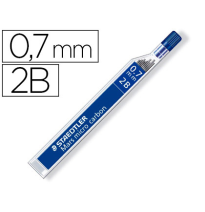 (150297) MINAS STAEDTLER MARS MICRO GRAFITO 0,7 mm 2B TUBO CON 12 UNIDADES (250 07-2B)