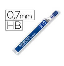 (73110) MINAS STAEDTLER MARS MICRO GRAFITO 0,7 mm HB TUBO CON 12 MINAS (250 07-HB)